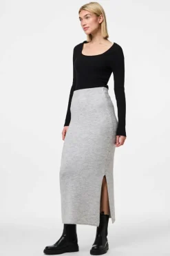pieces Skjørt pcMikela MW Ankle Slit Knit Skirt M