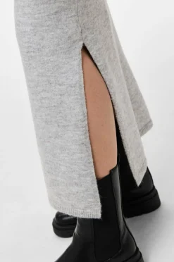 pieces Skjørt pcMikela MW Ankle Slit Knit Skirt M