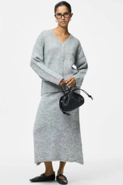 pieces Skjørt pcPam HW Ank Knit BC