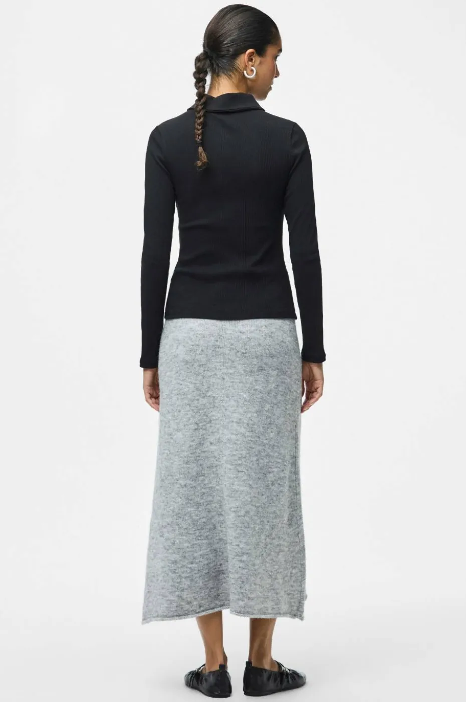 pieces Skjørt pcPam HW Ank Knit BC