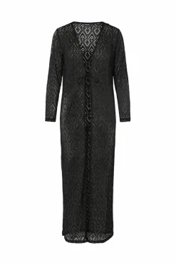 pieces Strandkjole pcVita 7/8 Lace Ankle Kimono