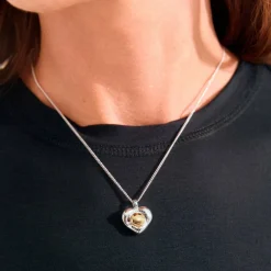 Pilgrim Halskjede Nova Heart Necklace Silver-plated