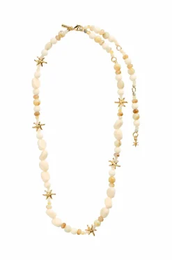 Pilgrim Halskjede Prism Necklace White/gold-plated