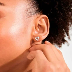 Pilgrim Øredobber Iris Earrings Silver-plated