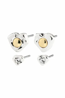 Pilgrim Øredobber Nova Earrings 2-in-1 Set Silver-plated