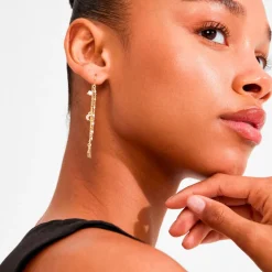Pilgrim Øreringen Mylan Chain Earrings Gold-plated