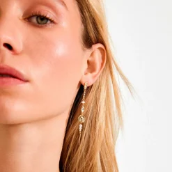 Pilgrim Øreringer Fire Earrings Gold-plated