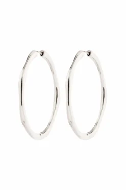 Pilgrim Øreringer Haze Hoop Earrings Silver-plated