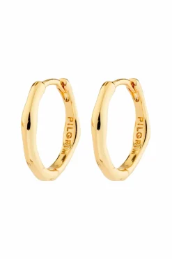 Pilgrim Øreringer Nova Hoop Earrings Gold-plated
