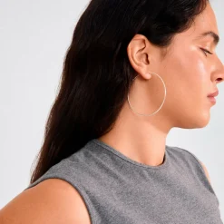 Pilgrim Øreringer Sanne X-large Hoop Earrings Silver-plated