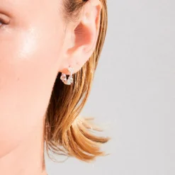 Pilgrim Øreringer Trust Hoop Earrings Silver-plated