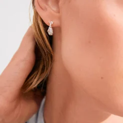 Pilgrim Øreringer Trust Hoop Earrings Silver-plated