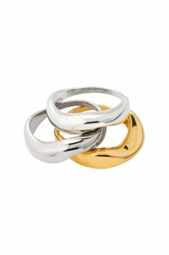 Pilgrim Ring Nova Rings 3-in-1 Set Silver-plated