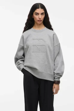 Rouge Edit Collegegenser rouNella LS Short O-neck