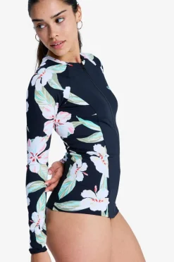 Roxy Svømmeoverdel LS Zip Lycra
