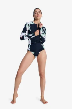Roxy Svømmeoverdel LS Zip Lycra
