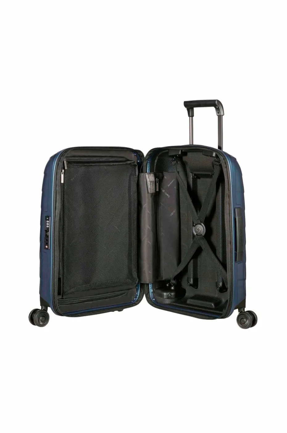 Samsonite Håndkoffert Attrix Spinner 55 Exp Steel Blue