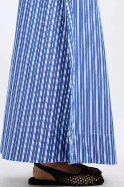 Selected Women Maxi skjørt Slffia HW Striped Ankle Slit Skirt