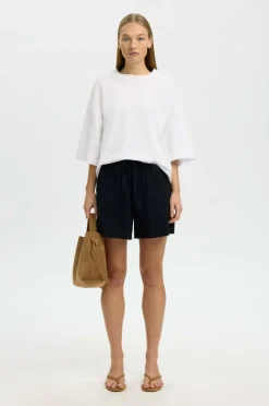 Selected Women Shorts slfLuisa-linnie Linen Blend Shorts