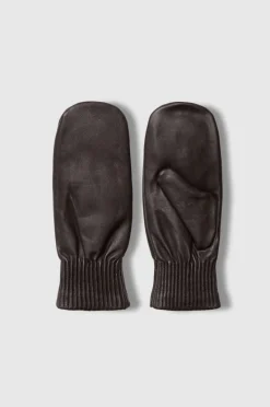 Selected Women Tommelhansker slfOlga Padded Leather Mittens