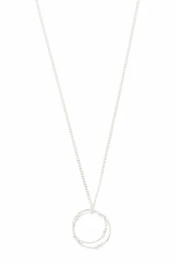 Snö of Sweden Halskjede Lorrie Big Round Crystal Neck 60 cm