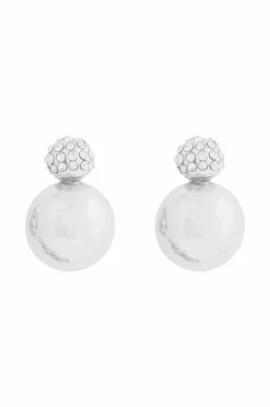 Snö of Sweden Øredobber Bennet Small Crystal Double Ear