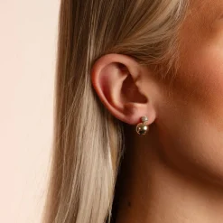 Snö of Sweden Øredobber Bennet Small Crystal Double Ear