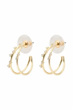 Snö of Sweden Øredobber Lorrie Crystal Double Oval Ear
