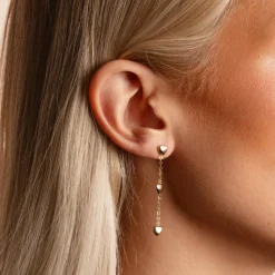 Snö of Sweden Øreringer Cute Long Ear Plain