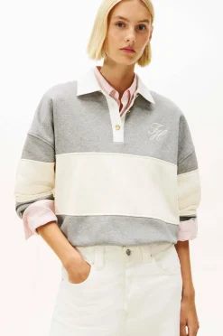 Tommy Hilfiger Collegegenser Gold Btn Rugby Fleece