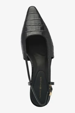 Tommy Hilfiger Slingbackser Croc Slanted Heel