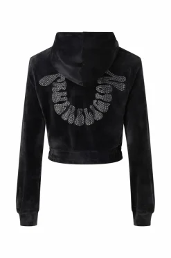 True Religion Hettegenser Branded Crystal Velour Zip