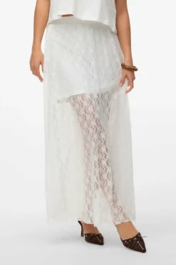 Vero Moda Blondeskjørt vmNelda HW Long Lace Skirt