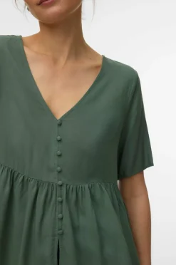 Vero Moda Bluse vmAlba SS Peplum Wvn