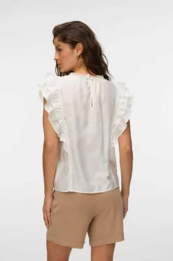 Vero Moda Bluse vmBliss S/L Detail Top Wvn