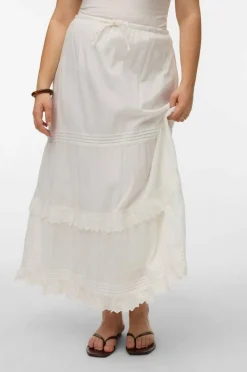 Vero Moda Curve Maxi skjørt vmcSandy HW Ankle Wvn Cur