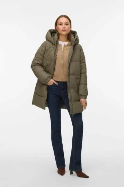 Vero Moda Dun jakke vmGretafie 3/4 Coated Jacket