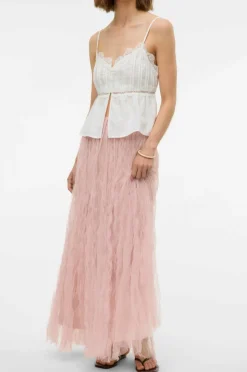 Vero Moda Maxi skjørt vmCaralia HW Mesh Skirt