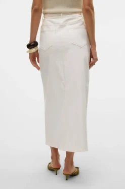 Vero Moda Maxi skjørt vmLizzy HR Belt Long Slit Dnm Skirt