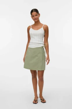 Vero Moda Omslagsskjørt vmLiza MR Short Denim Wrap Skirt