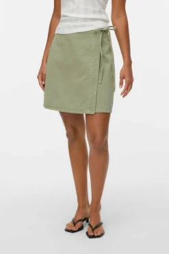 Vero Moda Omslagsskjørt vmLiza MR Short Denim Wrap Skirt