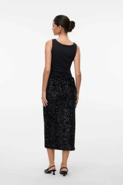 Vero Moda Paljettskjørt vmHalia SQ 7/8
