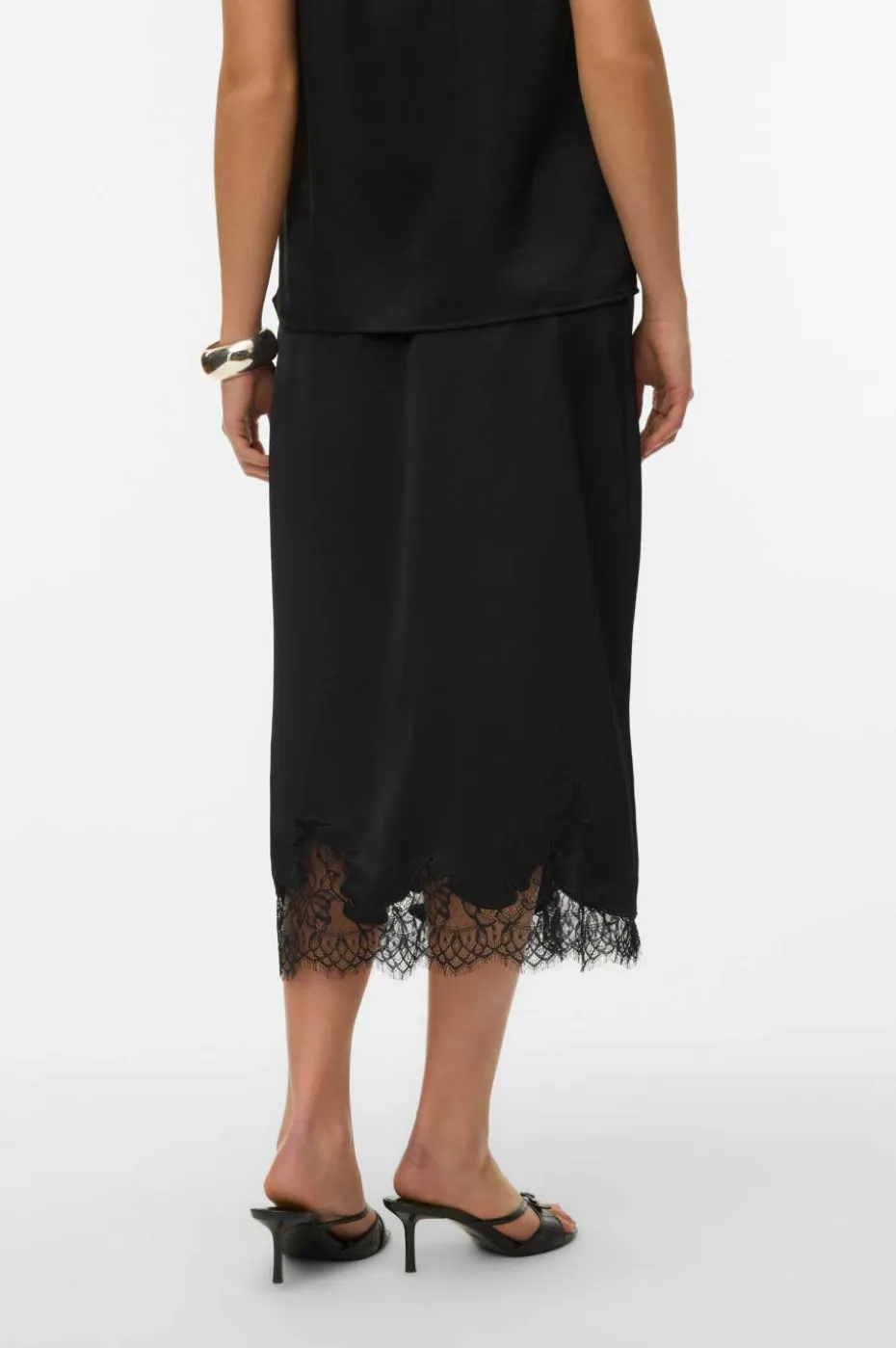 Vero Moda Skjørt vmGinny HW Lace Midi Skirt Exp