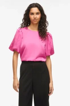 Vila Bluse viEllette 2/4 Satin Puff Top