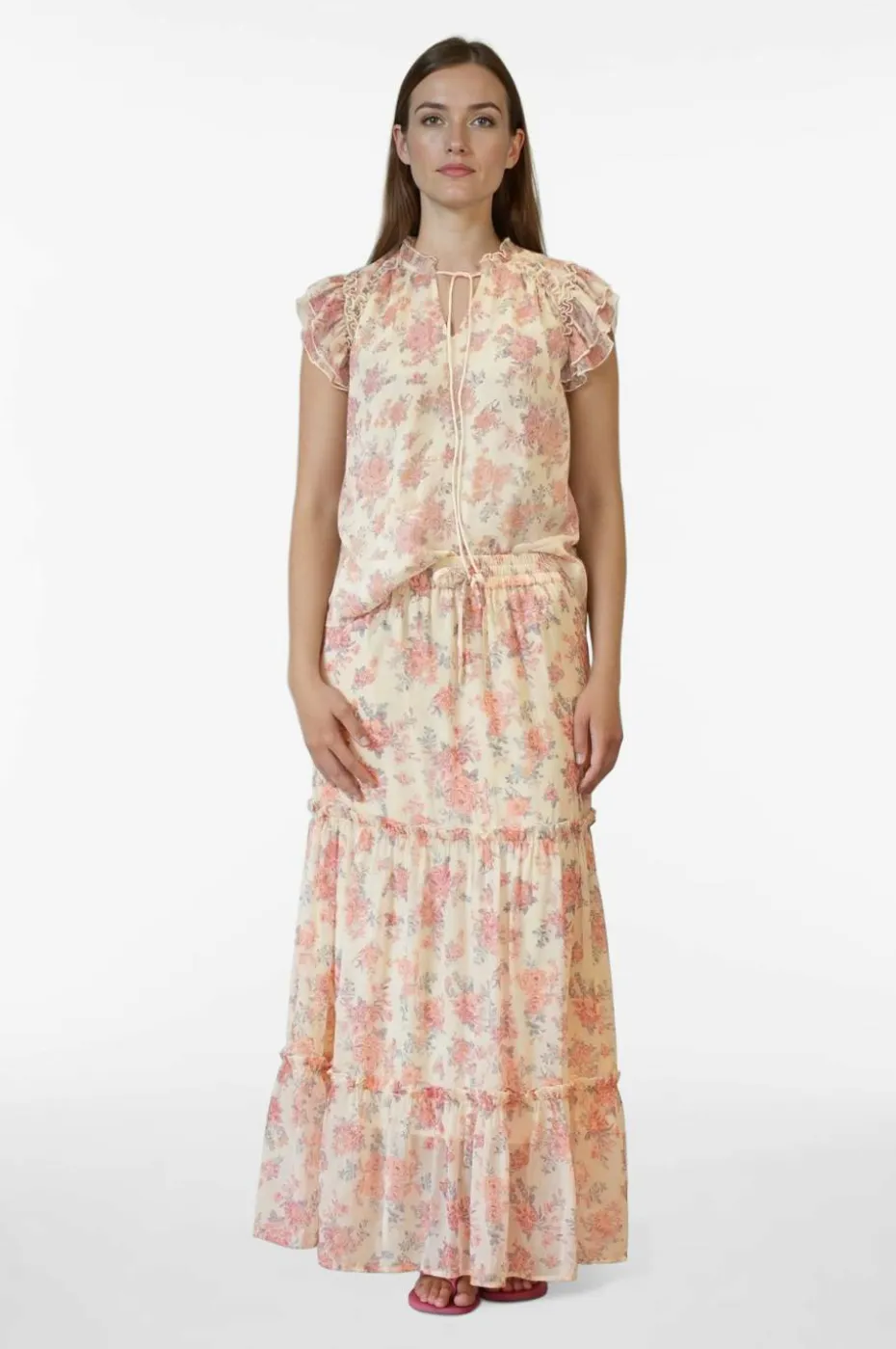 Vila Bluse viLaura S/S Tie Neck