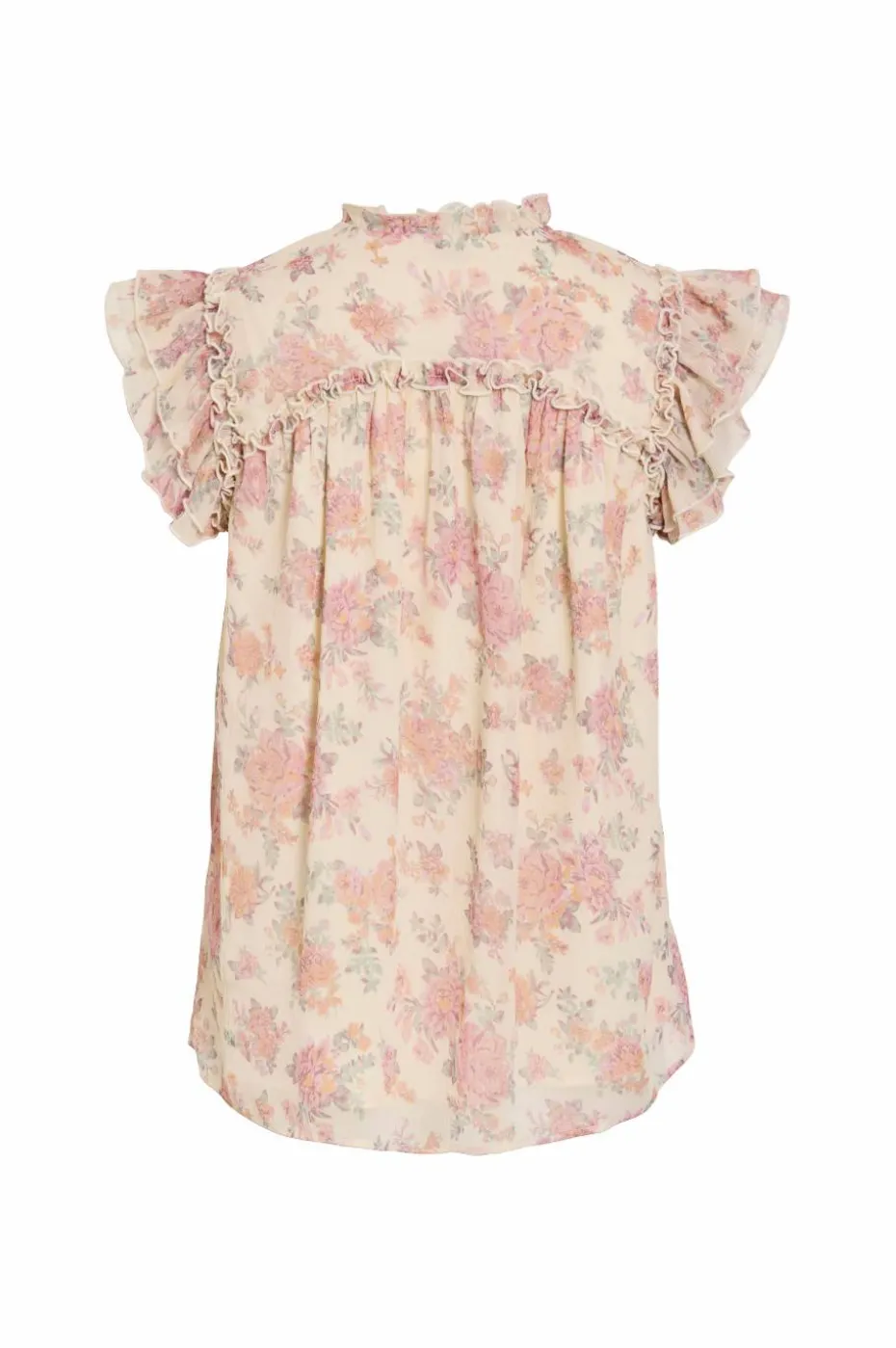 Vila Bluse viLaura S/S Tie Neck