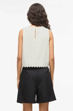 Vila Bluse viMindy O-neck S/L Scallop