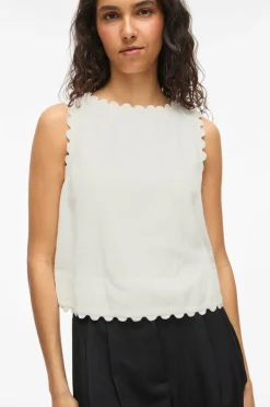 Vila Bluse viMindy O-neck S/L Scallop