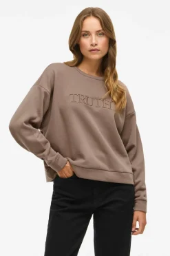 Vila Collegegenser viElsk L/s O-neck