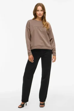 Vila Collegegenser viElsk L/s O-neck